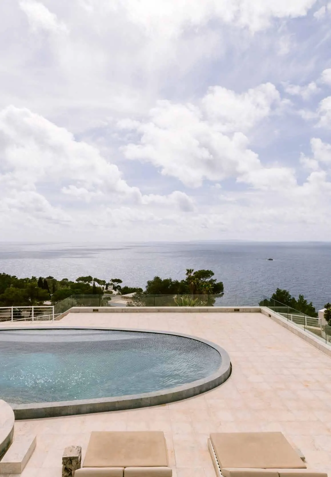 Pool with sunloungers